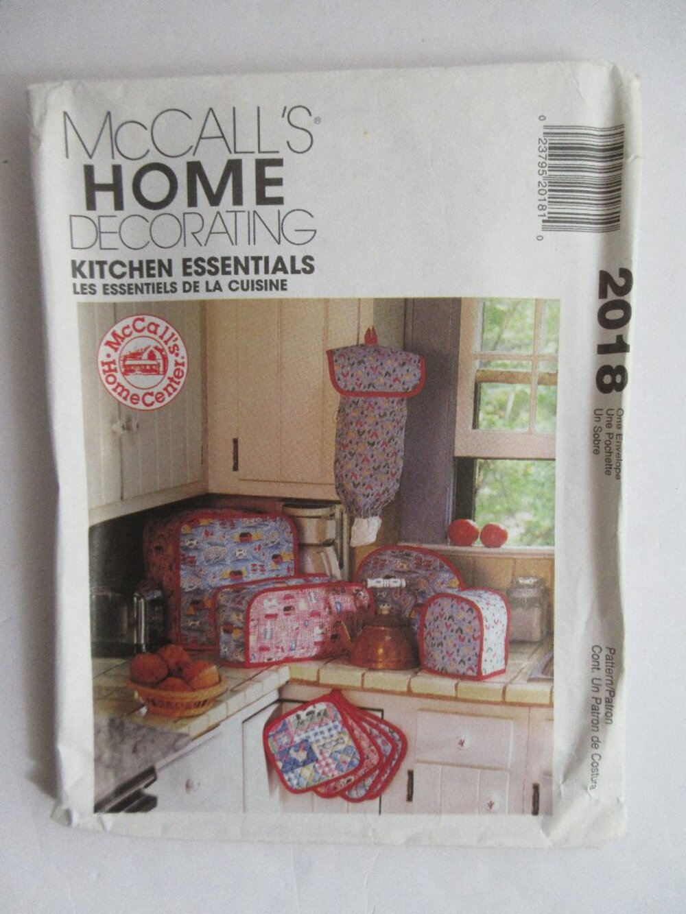 McCall’s 2018 Sewing Pattern UNCUT 1990s Appliance Covers Tea Cozy Home Decor